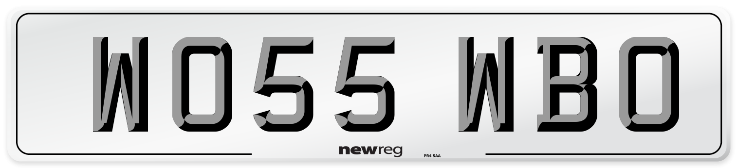 WO55 WBO Number Plate from New Reg